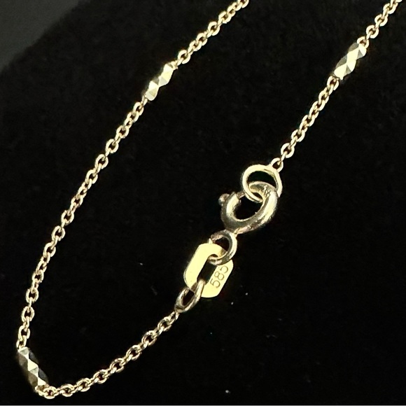 20”2.80 gr.14K Gold Solid Forzentina Cylinder Chain Necklace - Picture 6 of 17